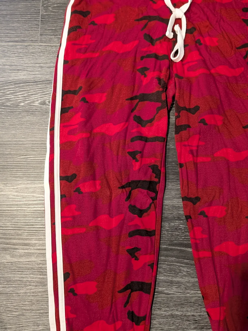 Reflex Red and Black Camo Track Pants